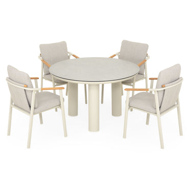 SALLY Set mobilier terasă/grădină, 4 scaune și masă