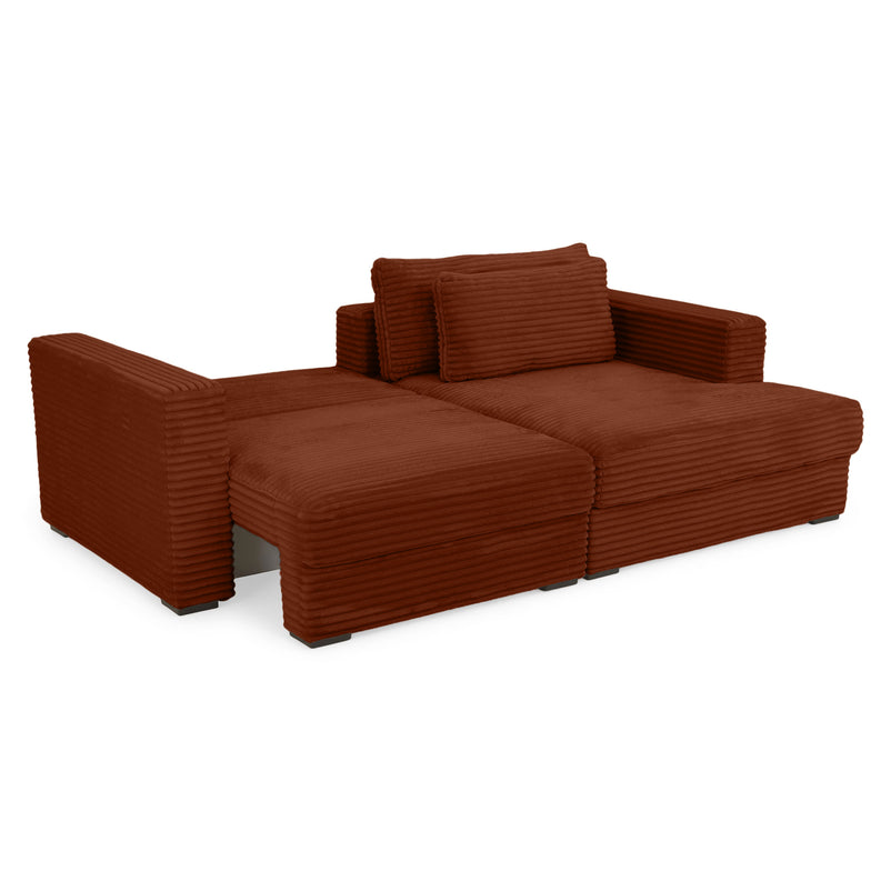 ERDING Colțar extensibil, șezlong stânga/dreapta, ladă depozitare inclusă, stofă