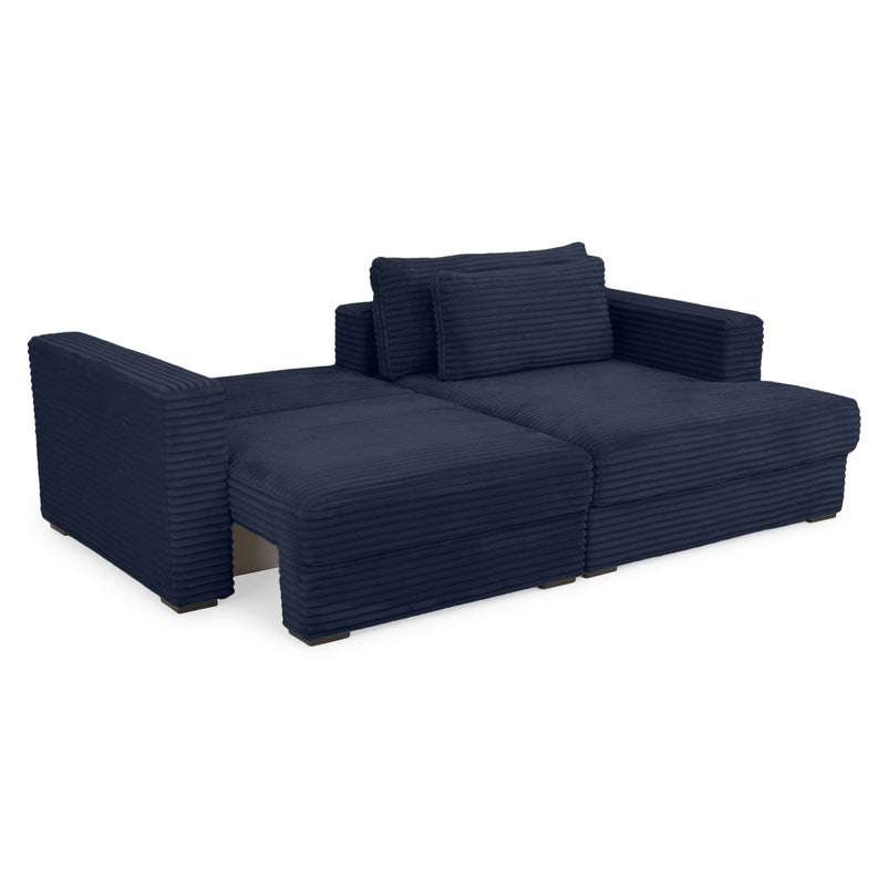 ERDING Colțar extensibil, șezlong stânga/dreapta, ladă depozitare inclusă, stofă