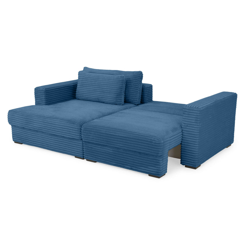 ERDING Colțar extensibil, șezlong stânga/dreapta, ladă depozitare inclusă, stofă