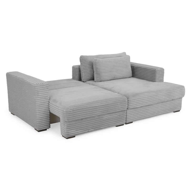 ERDING Colțar extensibil, șezlong stânga/dreapta, ladă depozitare inclusă, stofă