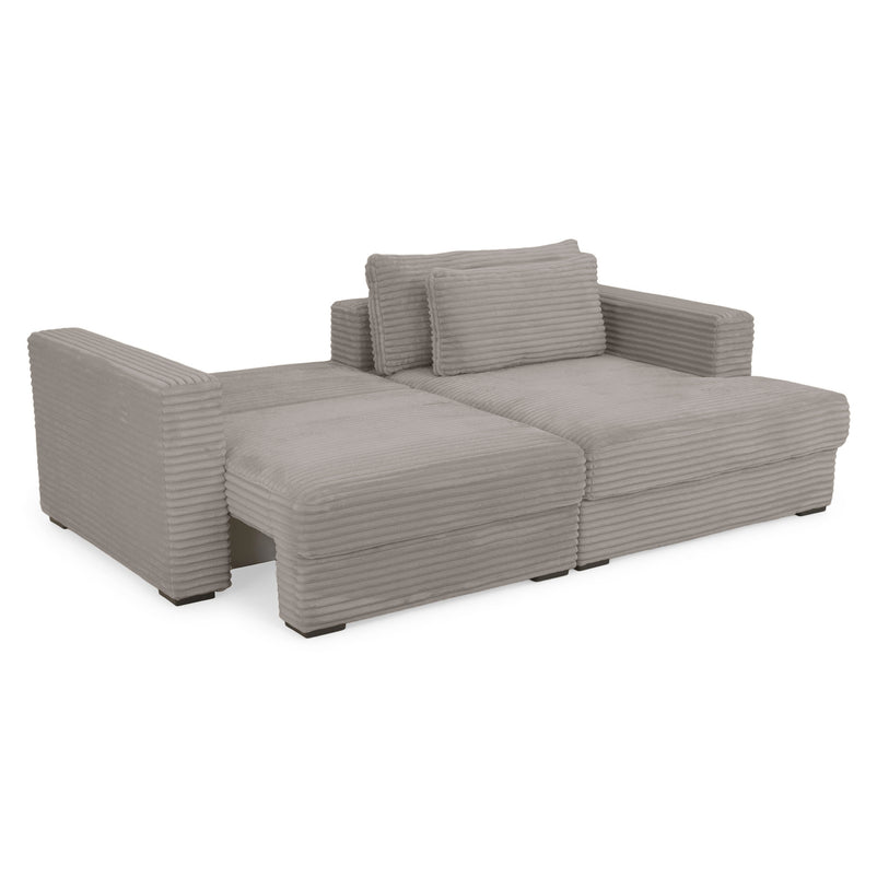 ERDING Colțar extensibil, șezlong stânga/dreapta, ladă depozitare inclusă, stofă