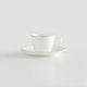 CLARA Ceașcă și farfurioară, porțelan, 90ml
