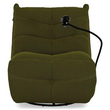 OPTIMUS Fotoliu rotativ cu recliner electric, USB, suport telefon, stofă de la Mobexpert