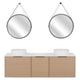 ARTEMIDE/HORIK/SANSA Set mobilier baie, mască lavoar, lavoar, top, 2 oglinzi, dulap