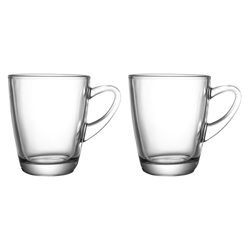 QUEBEC Set 2 căni, sticlă, 320ml