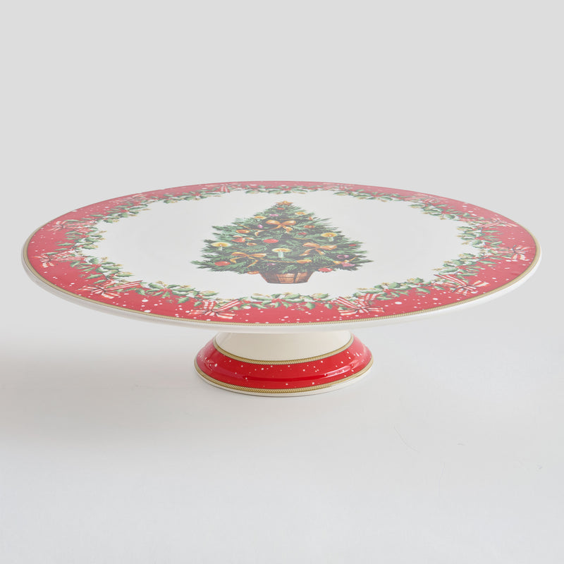 MAGIC CHRISTMAS Platou tort, porțelan, D.32cm