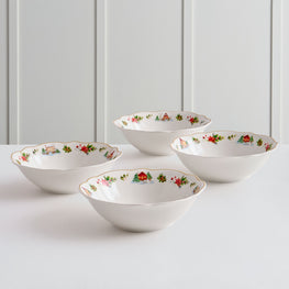 WONDERLAND Set 4 boluri individuale, porțelan