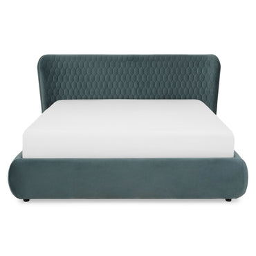 VANESSA Pat tapițat, 160x200cm, somieră rabatabilă și ladă depozitare incluse