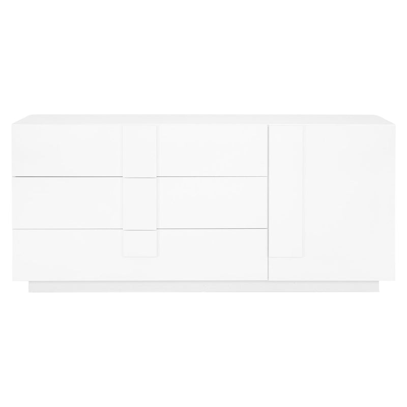 DEVON Comodă 1 ușă, 3 sertare