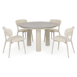 SALLY Set mobilier terasă/grădină, 4 scaune și masă