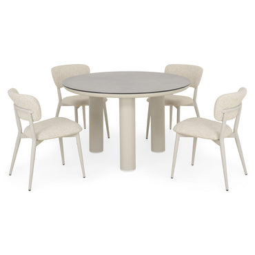 SALLY Set mobilier terasă/grădină, 4 scaune și masă