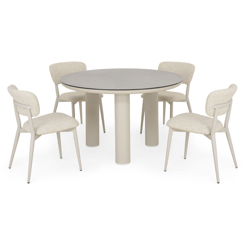 SALLY Set mobilier terasă/grădină, 4 scaune și masă