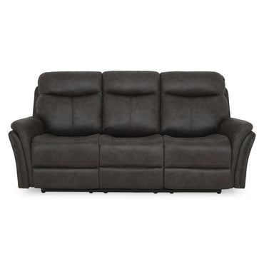 CROWSON Canapea 3 locuri, reclinere electrice, stofă