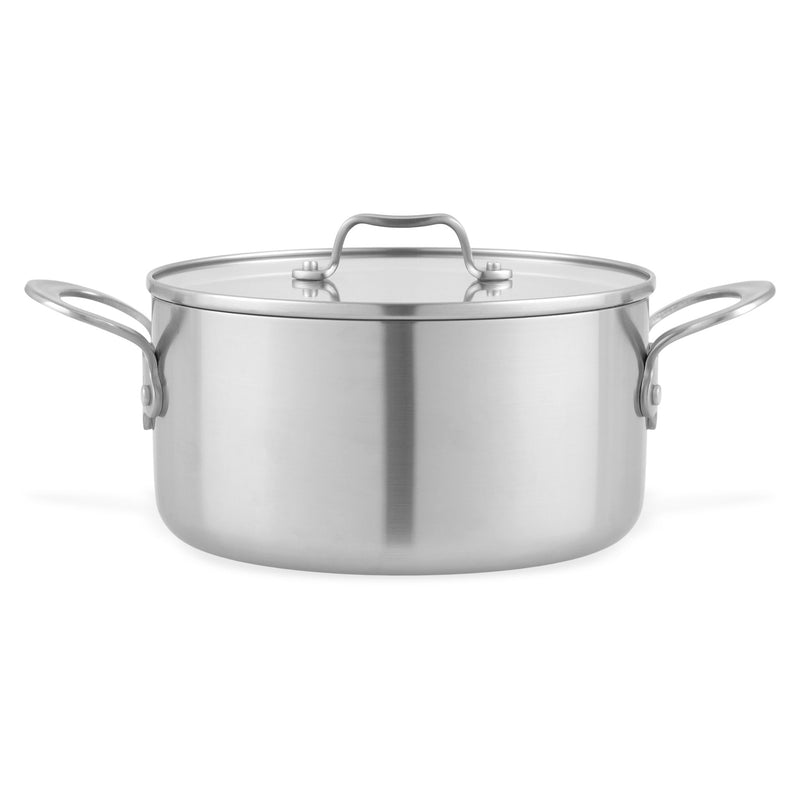 MAUVIEL Oală cu mânere și capac, inox