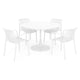 PLEZURO/ALPINE Set mobilier terasă/grădină, 4 scaune și masă