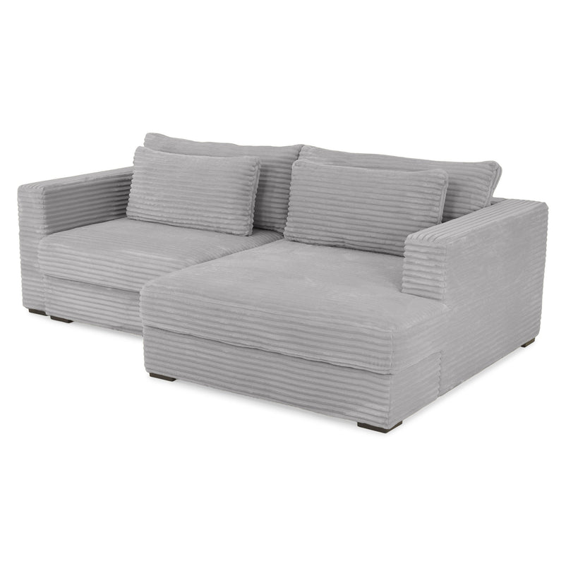 ERDING Colțar extensibil, șezlong stânga/dreapta, ladă depozitare inclusă, stofă