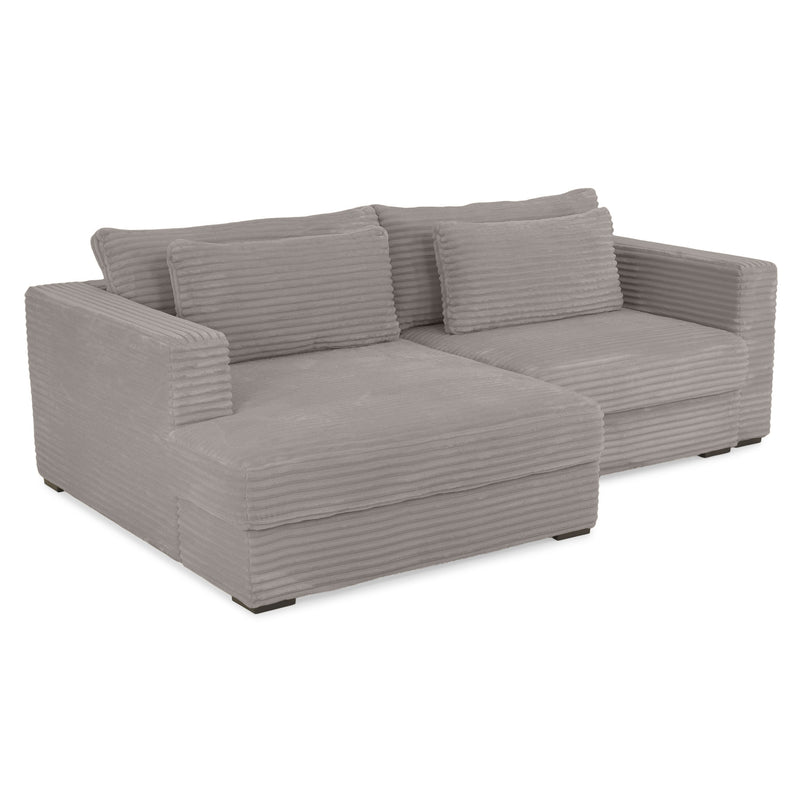 ERDING Colțar extensibil, șezlong stânga/dreapta, ladă depozitare inclusă, stofă