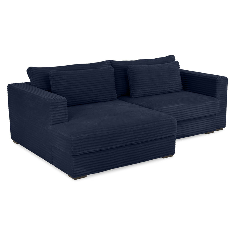 ERDING Colțar extensibil, șezlong stânga/dreapta, ladă depozitare inclusă, stofă