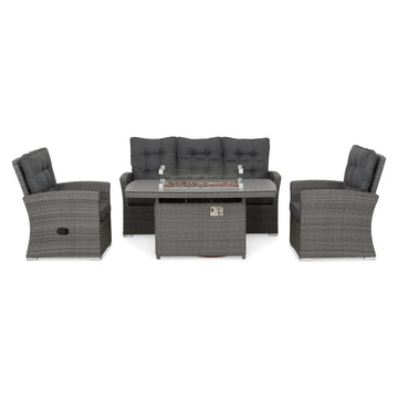 MARACAY Set mobilier terasă/grădină, 2 fotolii, canapea și masă de la Mobexpert