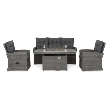 MARACAY Set mobilier terasă/grădină, 2 fotolii, canapea și masă