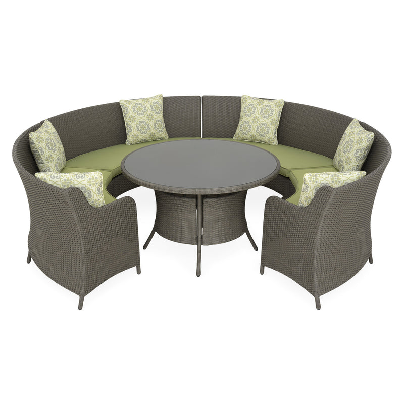 PASTO Set mobilier terasă/grădină, banchetă și masă