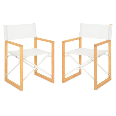 REGIZOR Set mobilier terasă/grădină, 2 scaune pliabile