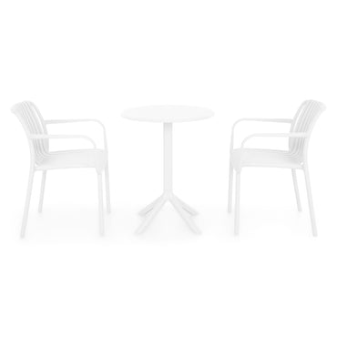 CIRCLE/ALPINE Set mobilier terasă/grădină, 2 scaune și masă