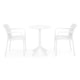 CIRCLE/ALPINE Set mobilier terasă/grădină, 2 scaune și masă