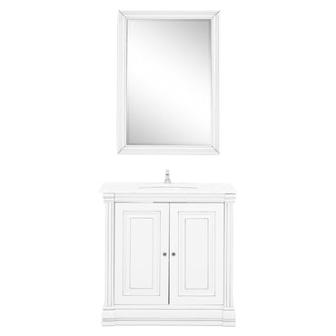 JAZZ  Set mască lavoar 2 uși, top marmură artificială și lavoar ceramic