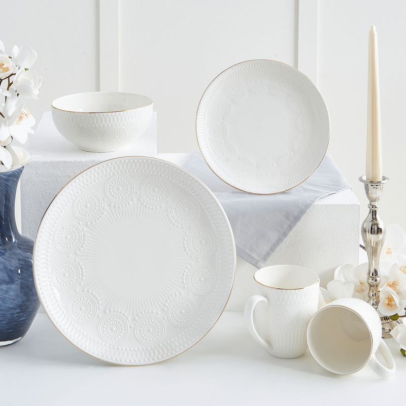 GRACE Set veselă, porțelan, 16 piese