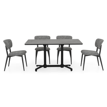 CLEO/NEXUS Set mobilier terasă/grădină, 4 scaune și masă