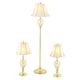 LORAND Set 2 veioze, 1 lampadar 1x60W E27