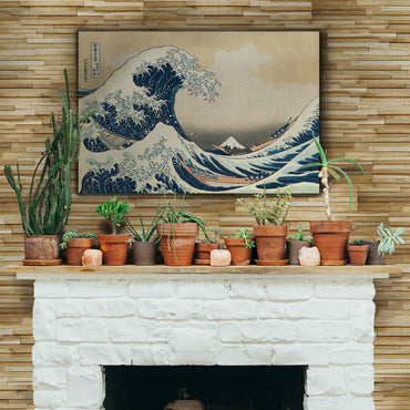 WOOD DECOR Set 10 panouri perete Natural Ripple