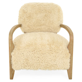 CERVINIA Fotoliu, imitație blană