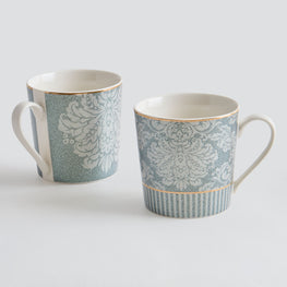 DAMASK Set 2 căni, porțelan, 360ml