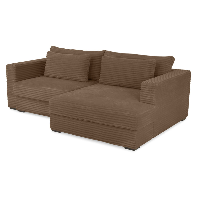 ERDING Colțar extensibil, șezlong stânga/dreapta, ladă depozitare inclusă, stofă