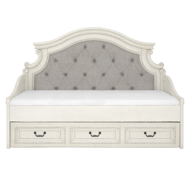 KINSLEY Pat de zi, 106x192cm, somieră și sertar depozitare incluse