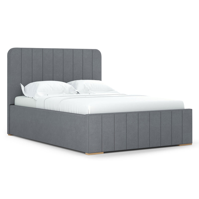 MODE CASMIR Pat copii 140x200, ladă depozitare, somieră inclusă