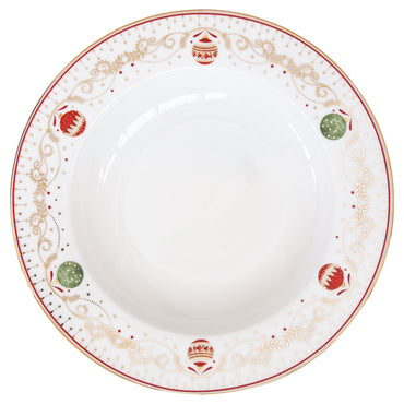 CHRISTMAS EVE Farfurie supă, porțelan, D.21.5cm