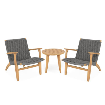 SIESTA Set mobilier terasă/grădină, 2 fotolii și măsuță