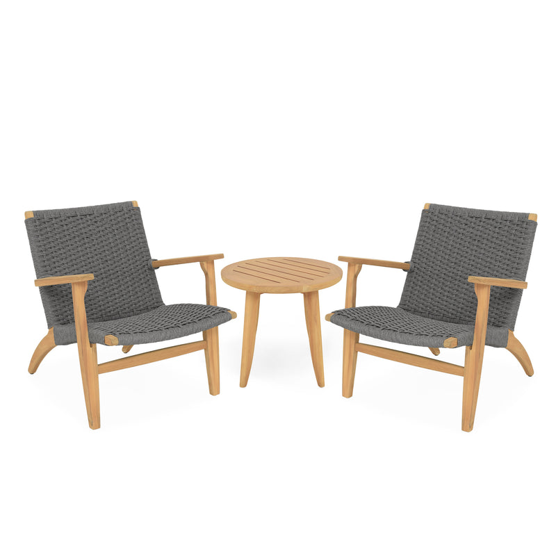 SIESTA Set mobilier terasă/grădină, 2 fotolii și măsuță