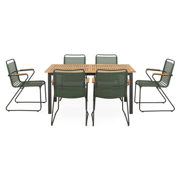 MARCUS/SLIMM Set mobilier terasă/grădină, 6 scaune și masă
