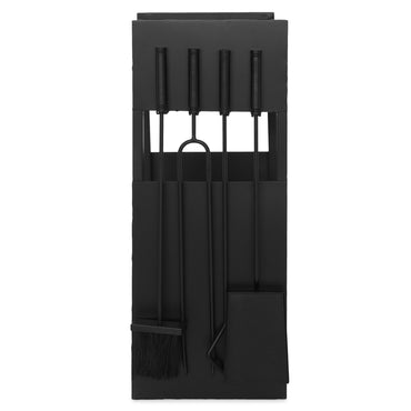 NAVARRA Suport lemne și 4 accesorii șemineu