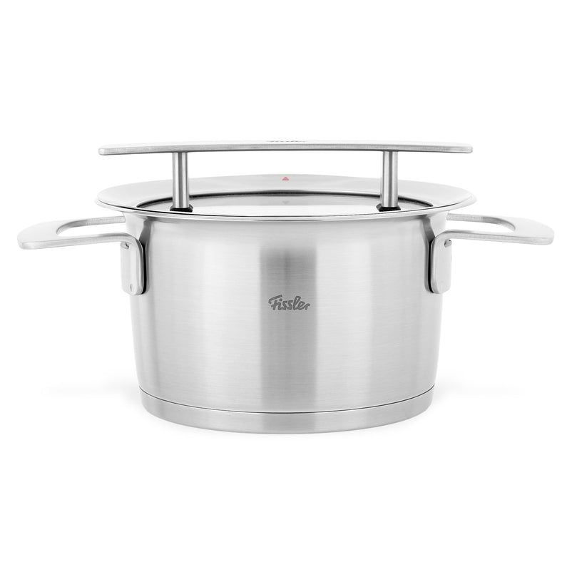 PHI Oală cu mânere și capac, inox, D.16cm