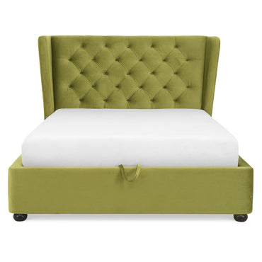 WARENTON Pat tapițat, 160x200cm, somieră rabatabilă și ladă incluse