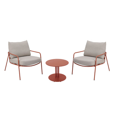 EDENIC Set mobilier terasă/grădină, 2 fotolii și măsuță