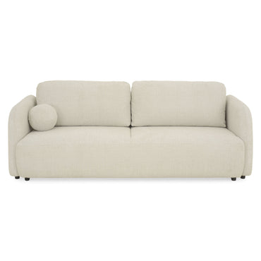 LUNEL Canapea extensibilă, 2 locuri, ladă depozitare, stofă