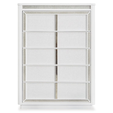 HOLLYWOOD Comodă 5 sertare, LED inclus