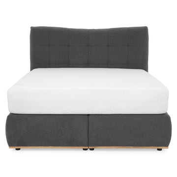 GRIMSTAD Pat tapițat, 160x200cm, LED inclus de la Mobexpert